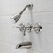 Kingston Brass Three-Handle Tub and Shower Faucet, Brushed Nickel KB238FL - alternate 2